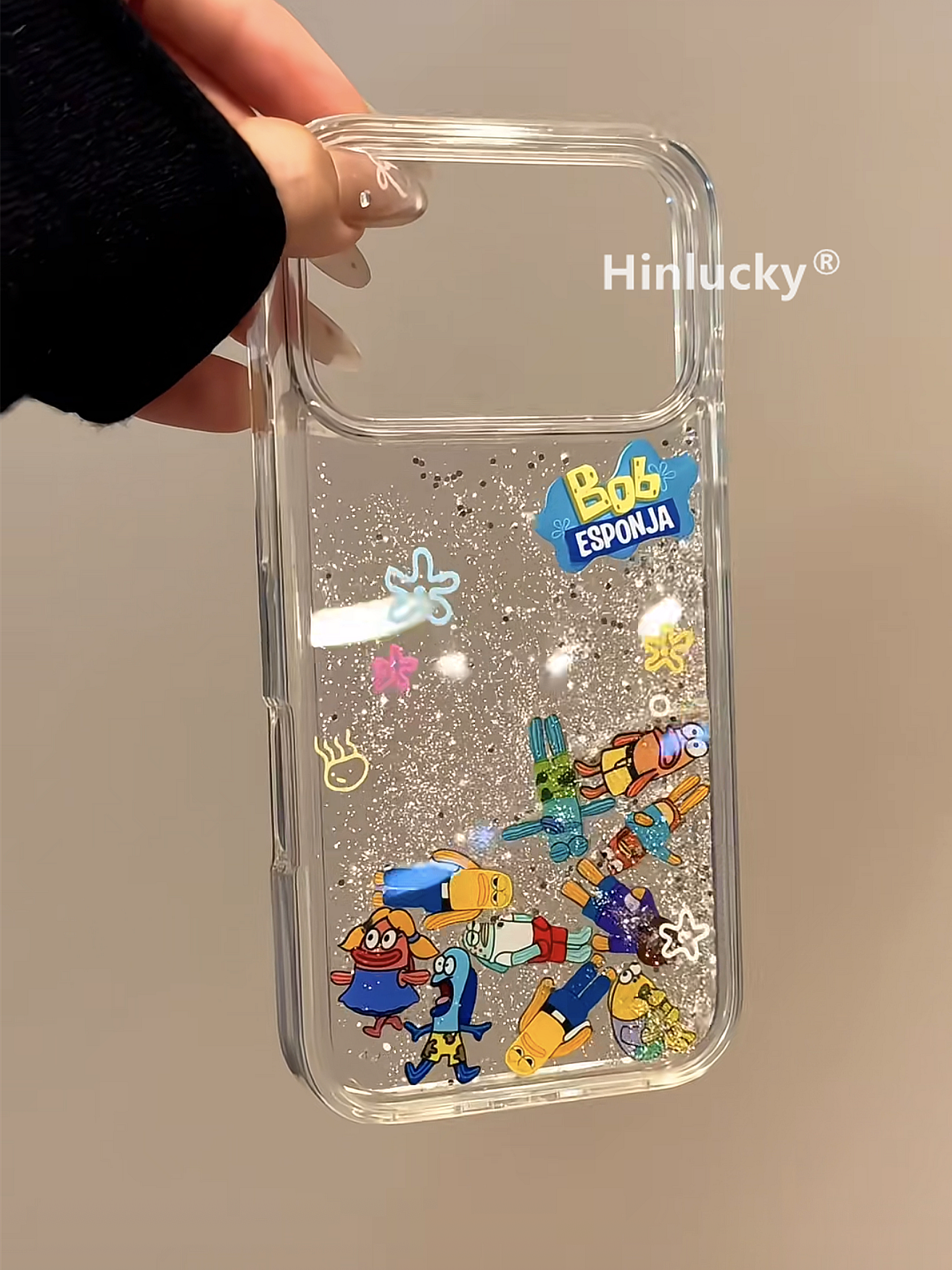 Ameigas Bikini Glitter Flow Case - Cartoon Character Liquid Sand Acrylic Cover