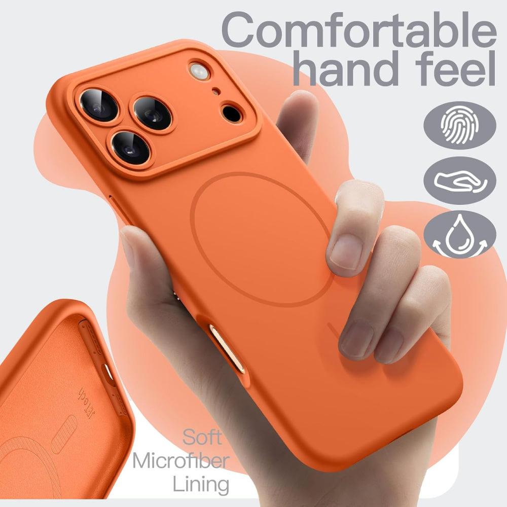 Ameigas Magnetic Silicone Phone Case with Silky Touch Finish