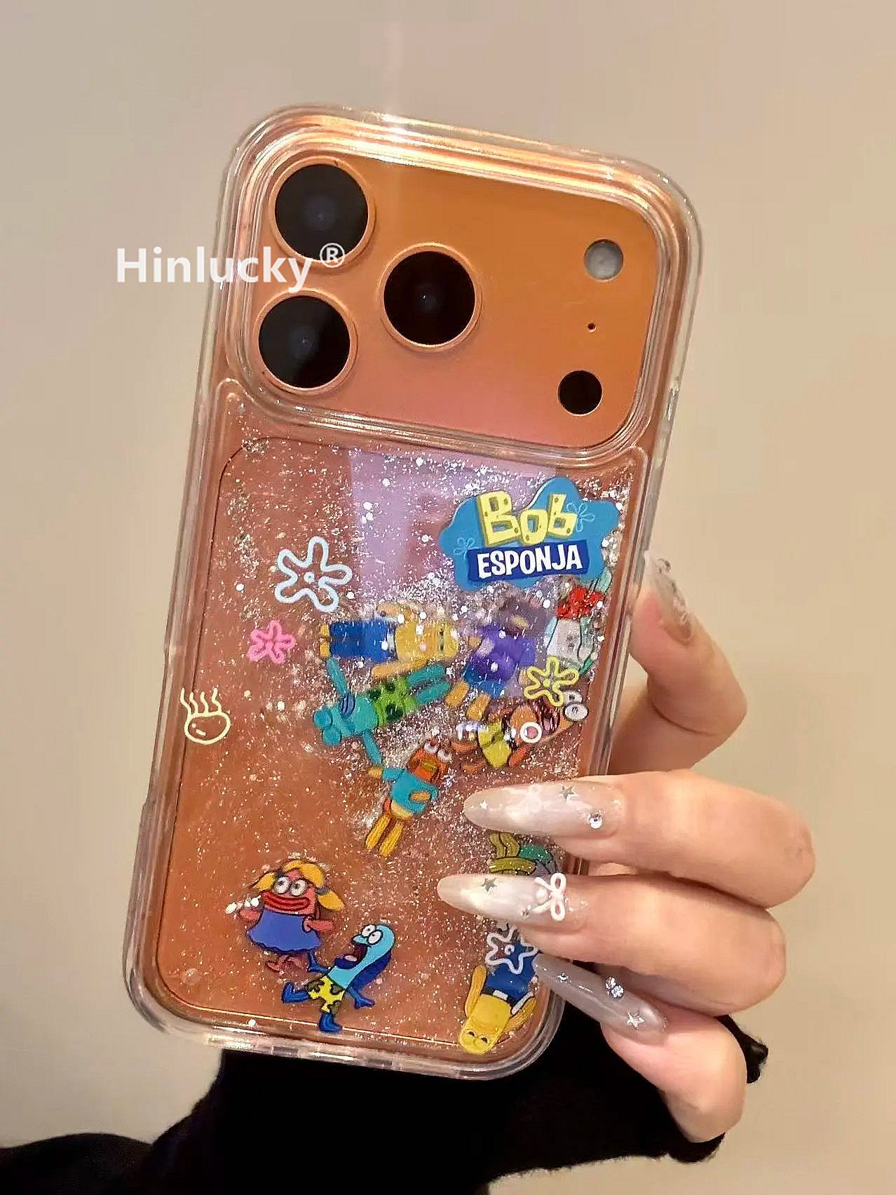 Ameigas Bikini Glitter Flow Case - Cartoon Character Liquid Sand Acrylic Cover