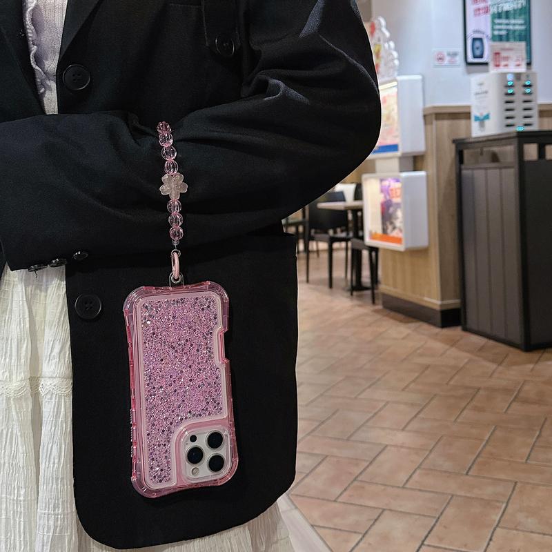 Ameigas Glitter MagSafe Bracelet Anti-Fall Phone Case