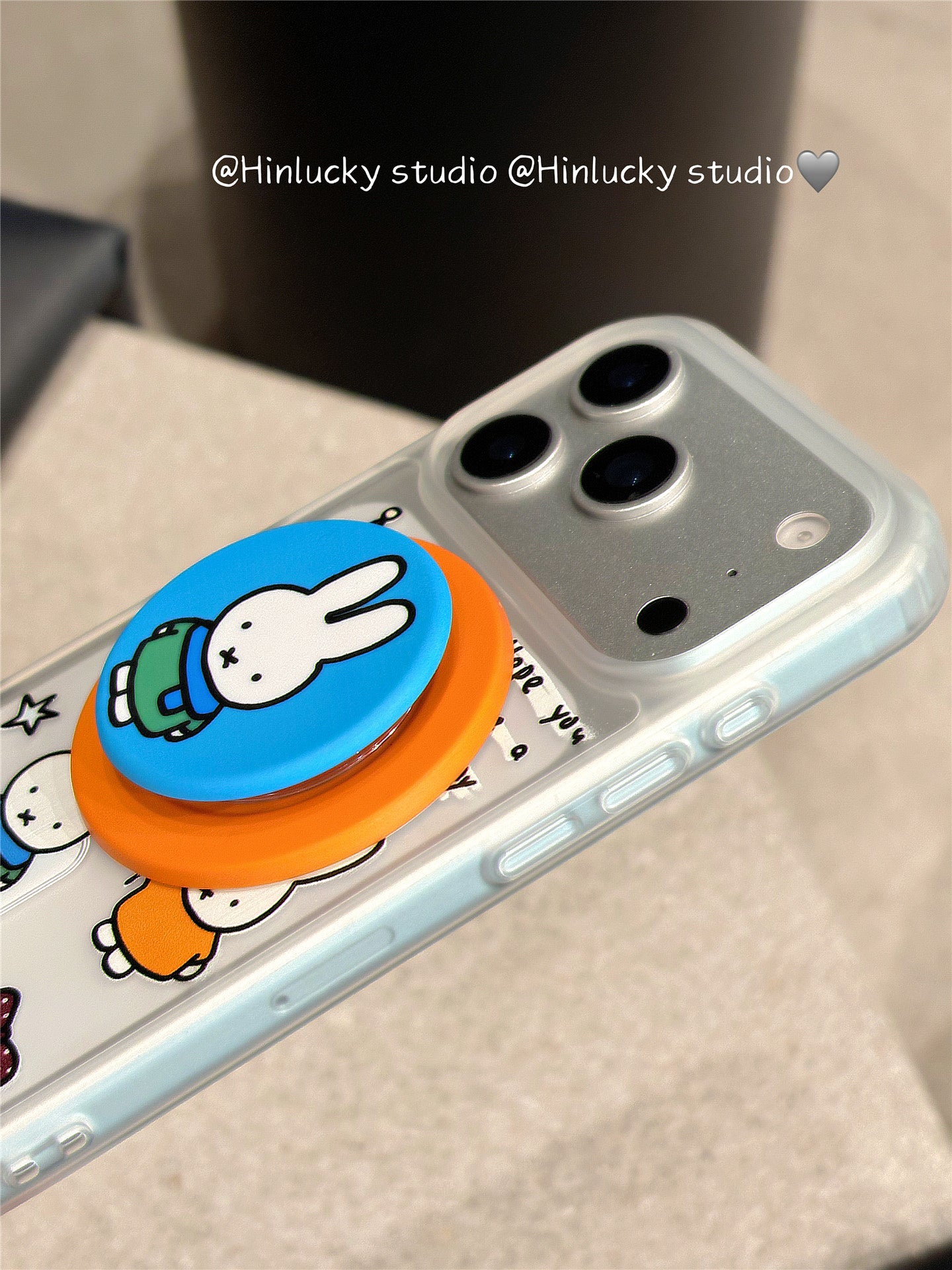 Ameigas Miffy-Inspired Stand Case - Japanese Korean Cute Bunny MagSafe Cover