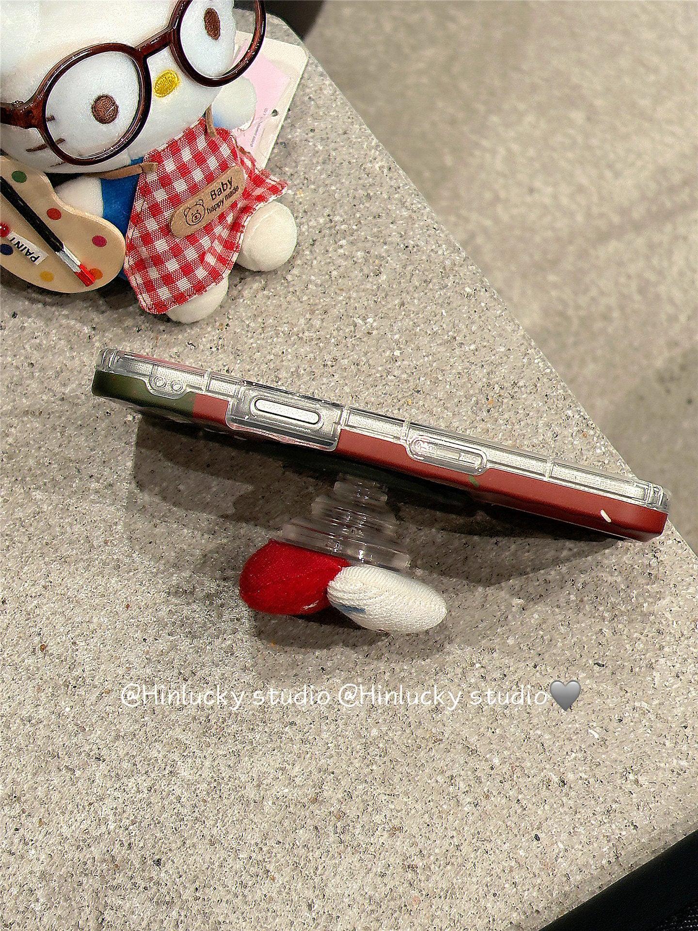 Ameigas Christmas Cat Sock Case | Festive Holiday MagSafe Stand Cover - Ameigas