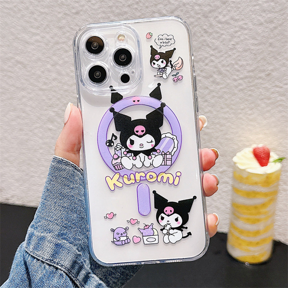Ameigas Sanrio Kuromi Magnetic Phone Case for iPhone