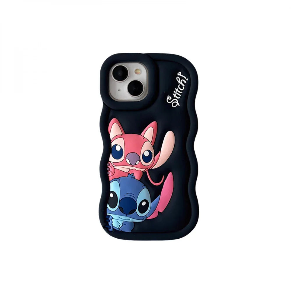 Ameigas 3D Cartoon Stitch Shockproof Phone Case for iPhone - Ameigas