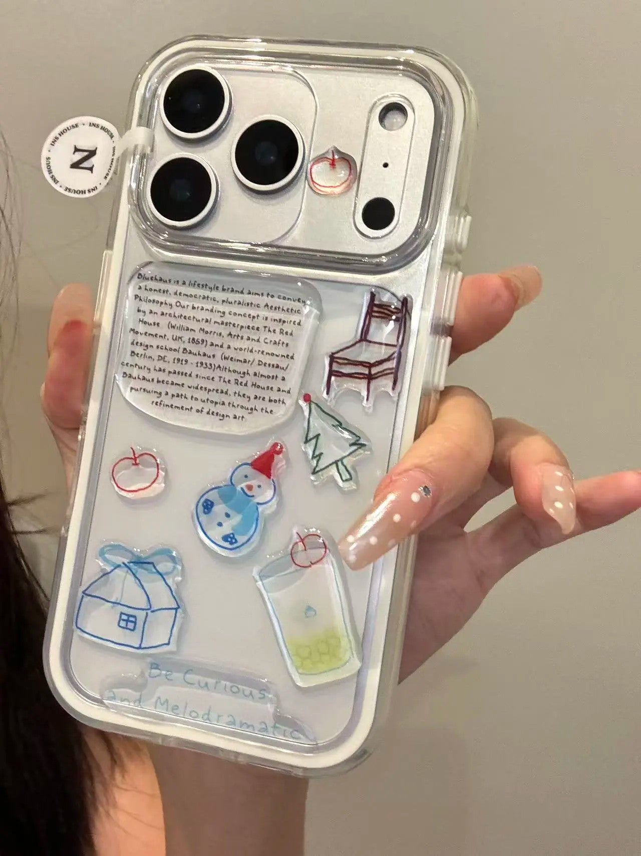 Ameigas Doodle Dash Case - Interactive Dachshund Stickers & Clear MagSafe Cover