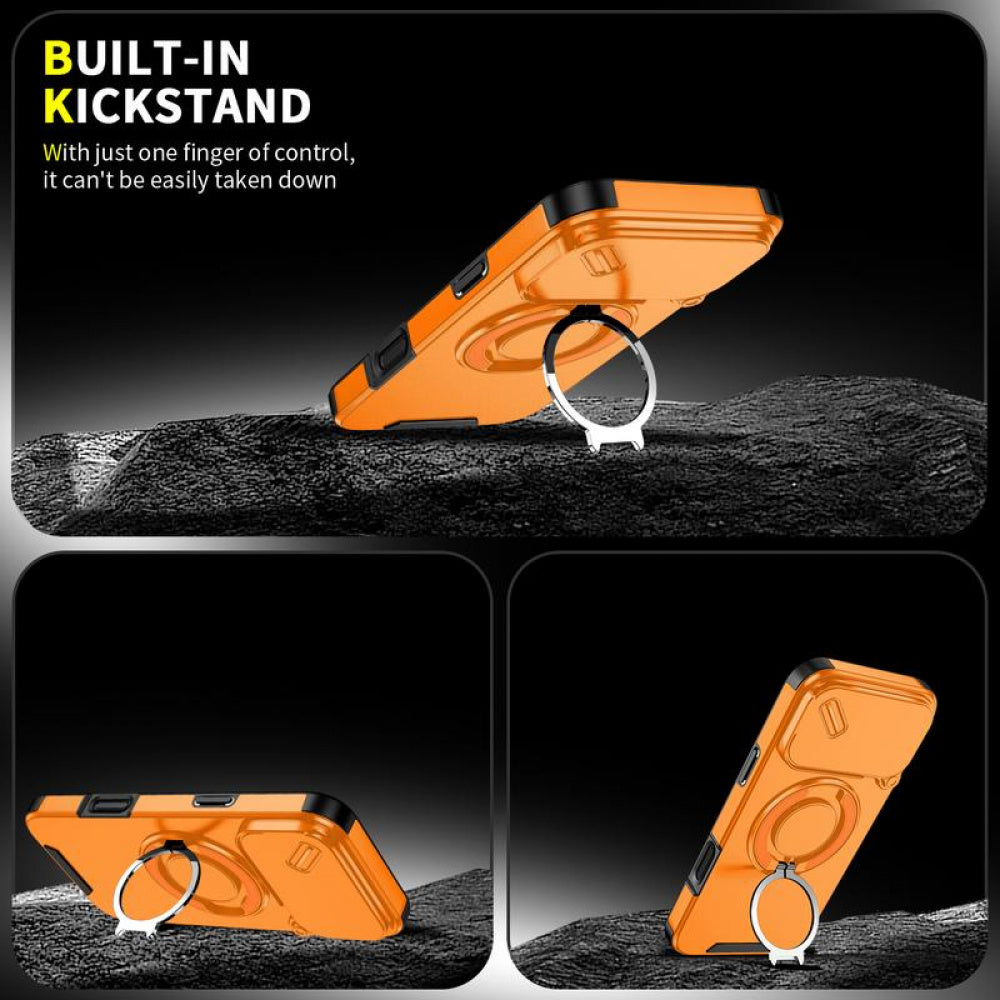 Ameigas Ring Stand Protective Phone Case with Camera Guard