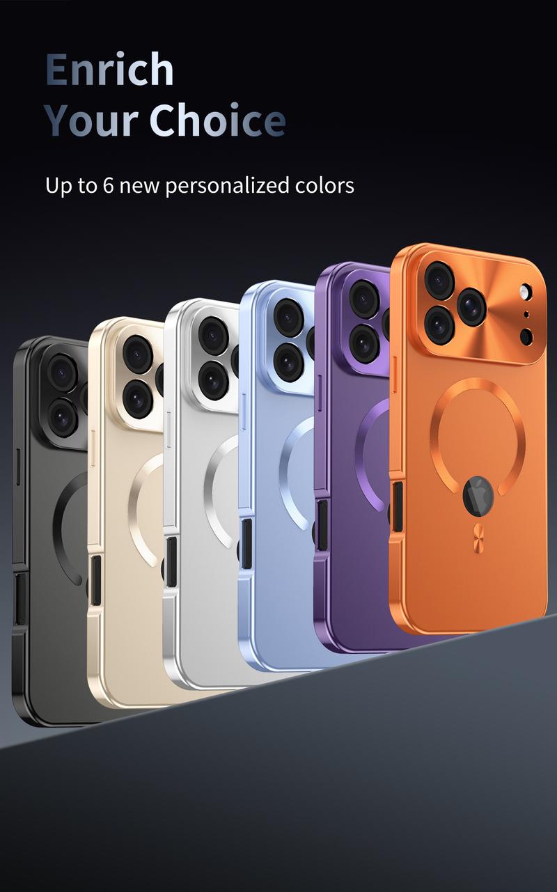 Ameigas Magnetic Privacy Screen Phone Case with Metal Frame