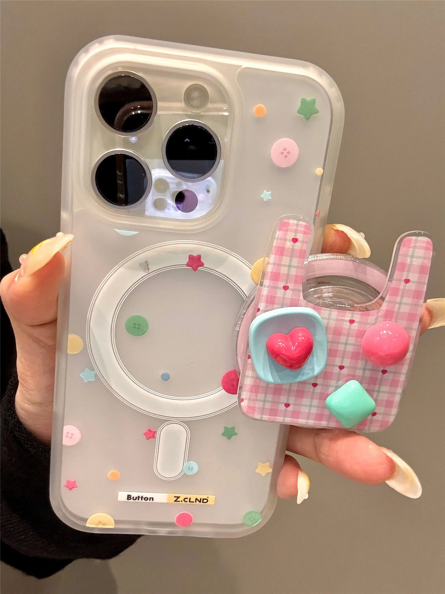 Ameigas Star-Button Tote Case - Instagram Colorful Bag Inspired MagSafe Cover