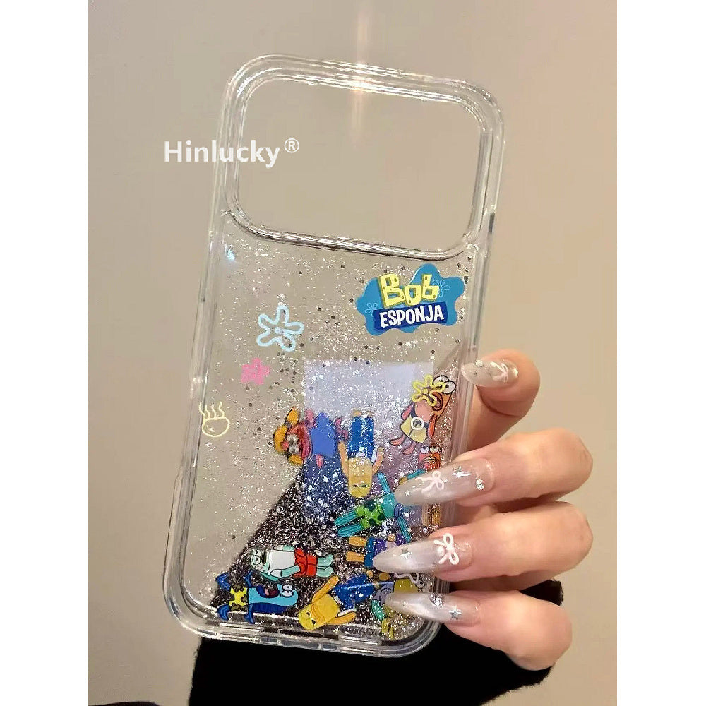 Ameigas Bikini Glitter Flow Case - Cartoon Character Liquid Sand Acrylic Cover