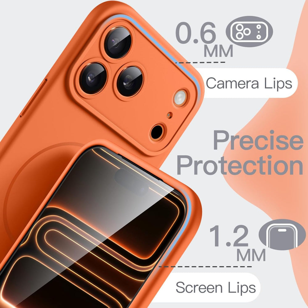 Ameigas Magnetic Silicone Phone Case with Silky Touch Finish