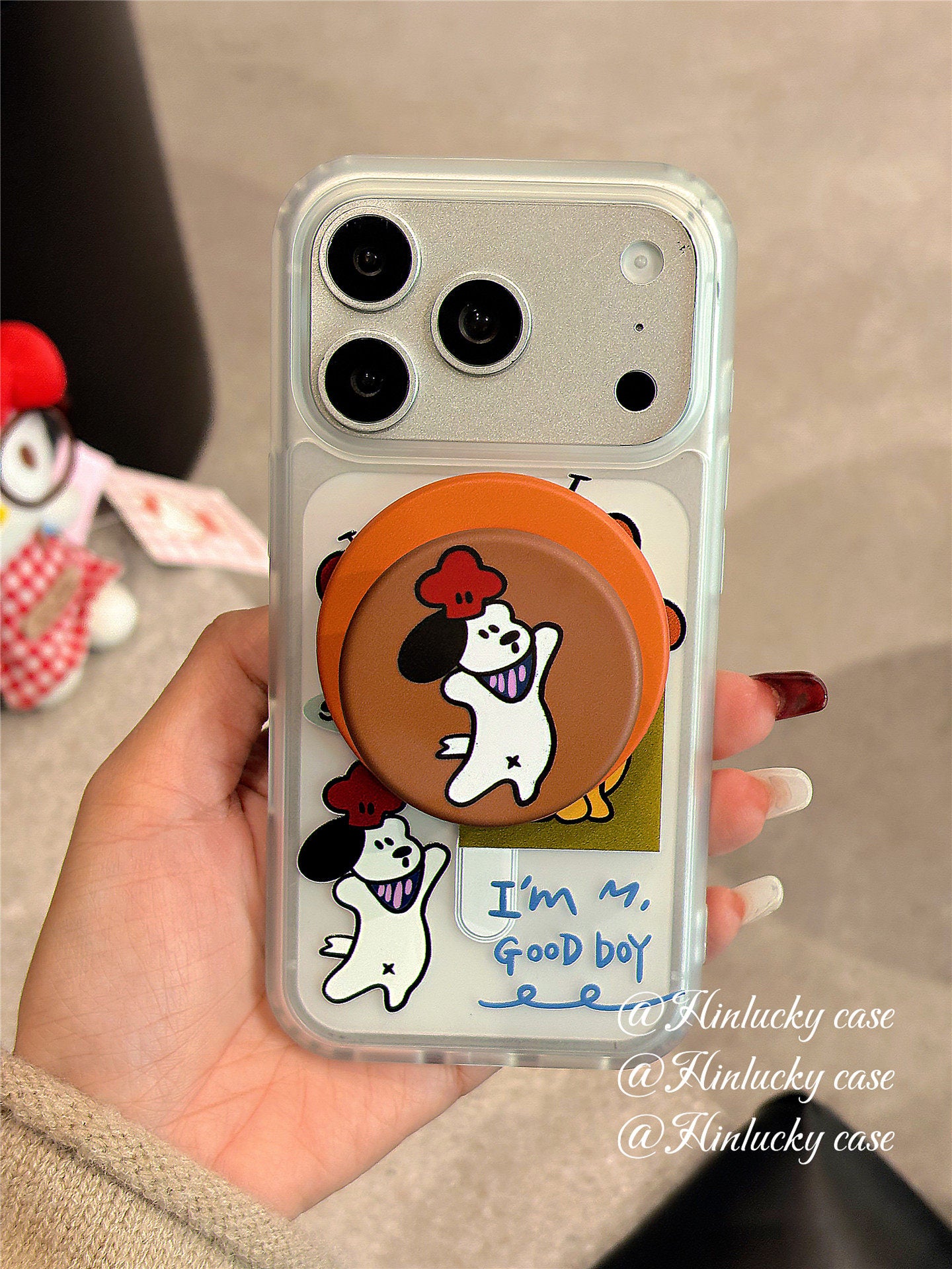 Ameigas Pawfect Pals Case - Cat & Dog Sharing Treat MagSafe Skin-Feel Cover