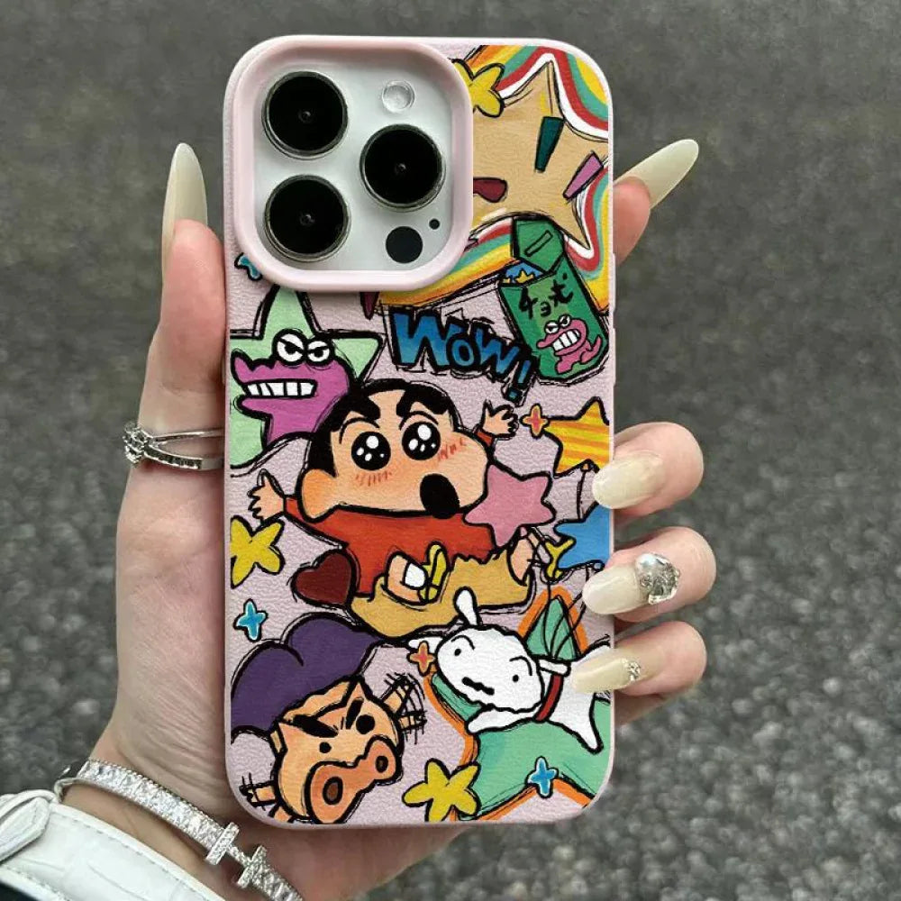 Ameigas Crayon Shin-chan Graffiti Protective Phone Case - Ameigas