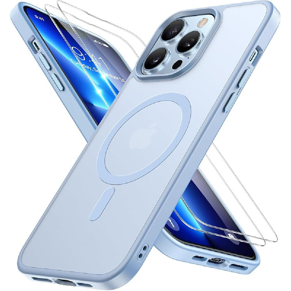Ameigas Magnetic Translucent Matte Protective Phone Case