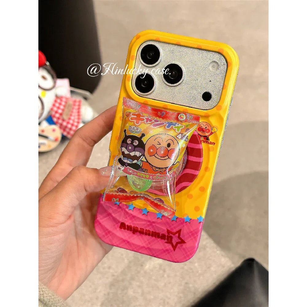 Ameigas Cute Cartoon Candy Bread Magnetic Stand Phone Case - Ameigas