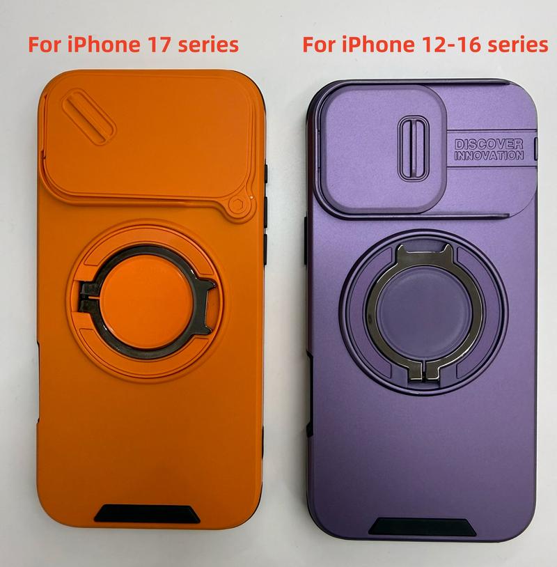 Ameigas Ring Stand Protective Phone Case with Camera Guard