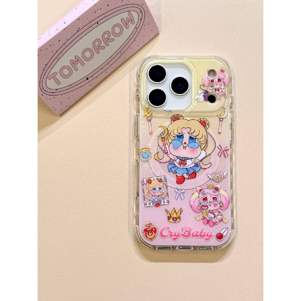 Ameigas Moon Lullaby Case - Sailor Moon & Weeping Child Art with Magnetic Stand