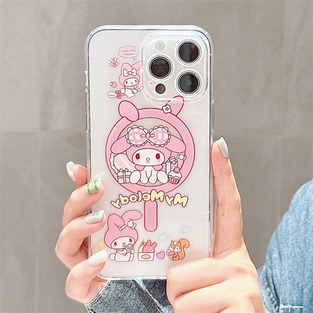 Ameigas Sanrio Kuromi Magnetic Phone Case for iPhone