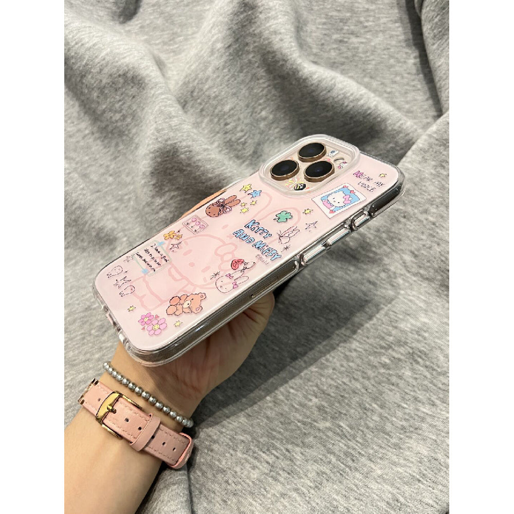 Ameigas Hoodie Kitty Case - Cute Character in Costume with Full-Button Protection