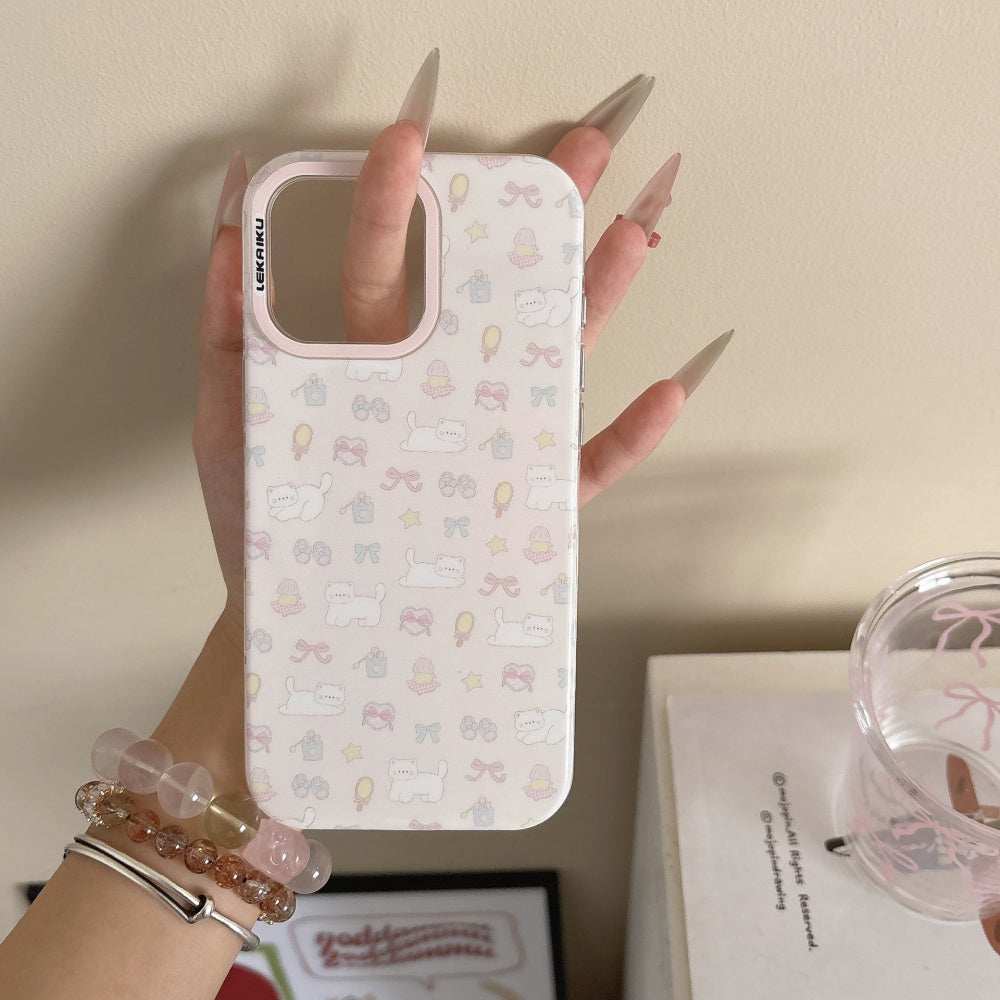 Ameigas Full Screen Flowers & Butterflies Protective Phone Case