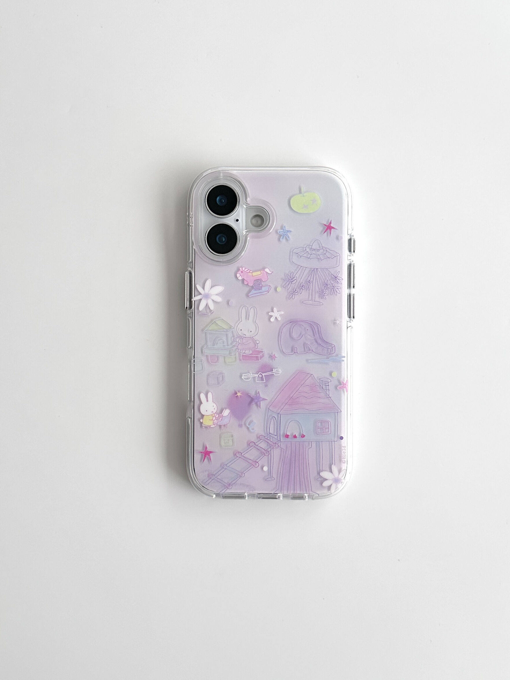 Ameigas Lavender Playland Case - Pastel Purple Miffy at the Fair Design with Double-Layer Protection