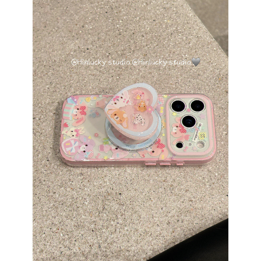 Ameigas Sweetheart Bunny Case - Dessert Love Rabbit MagSafe Stand Cover