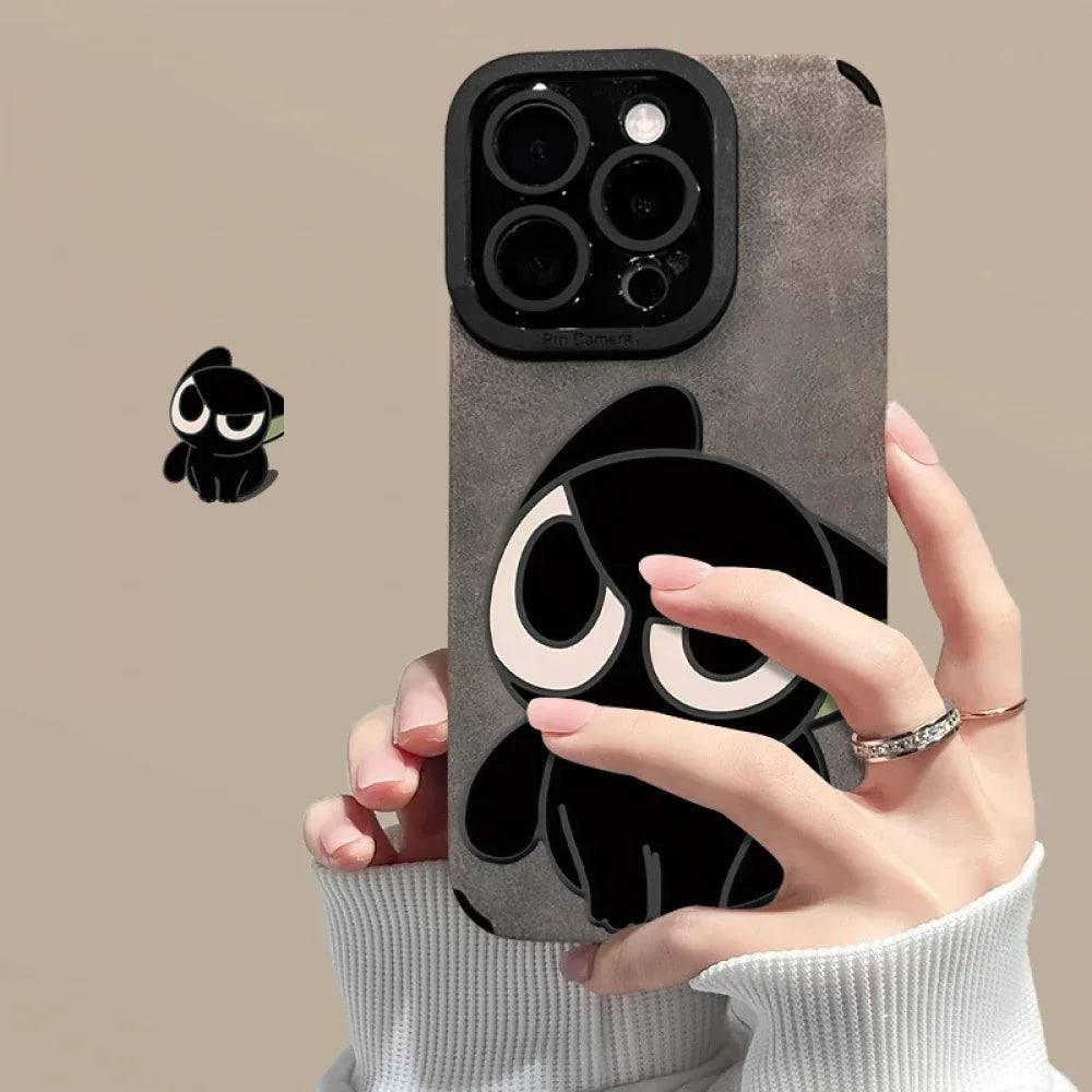 Ameigas Cute Cartoon Couple Phone Case for iPhone 17 Pro Max / 15 / 14 PM – Soft Shockproof Protective Cover - Ameigas