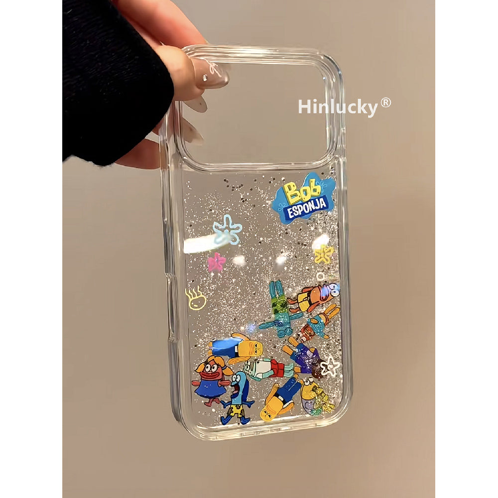 Ameigas Bikini Glitter Flow Case - Cartoon Character Liquid Sand Acrylic Cover