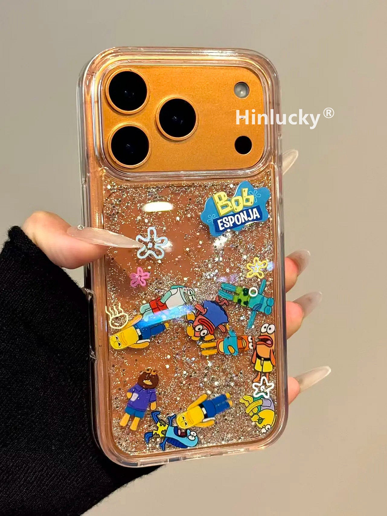 Ameigas Bikini Glitter Flow Case - Cartoon Character Liquid Sand Acrylic Cover