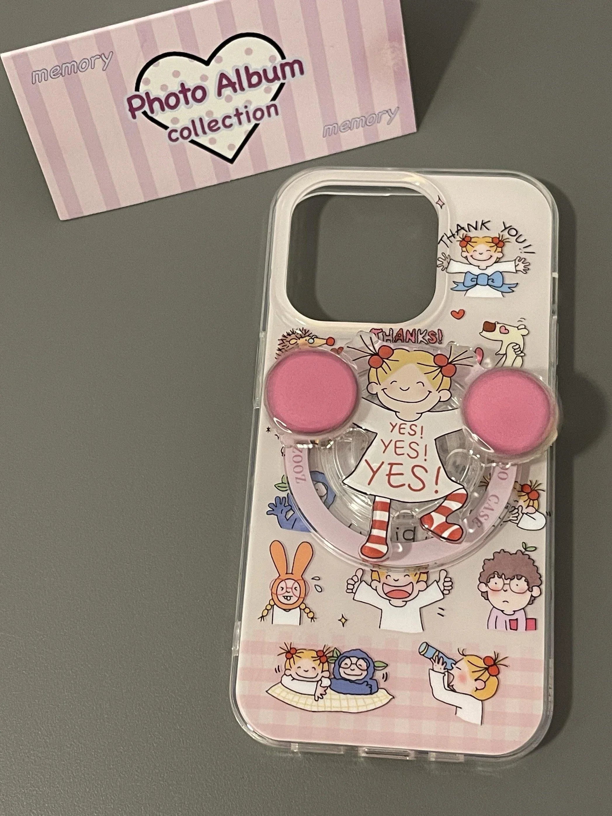 Ameigas Cheerleader Girl Magnetic Stand Dual-Layer Phone Case - Ameigas
