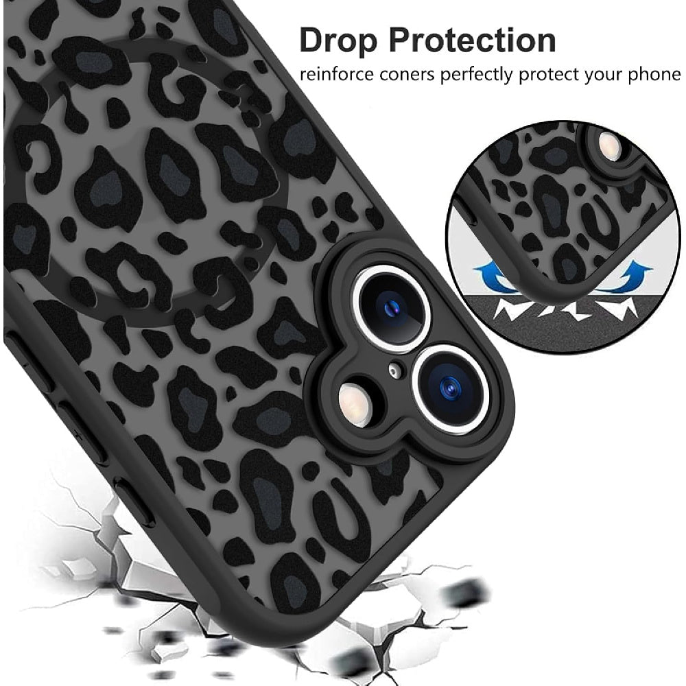 Ameigas Leopard Print MagSafe Protective Phone Case