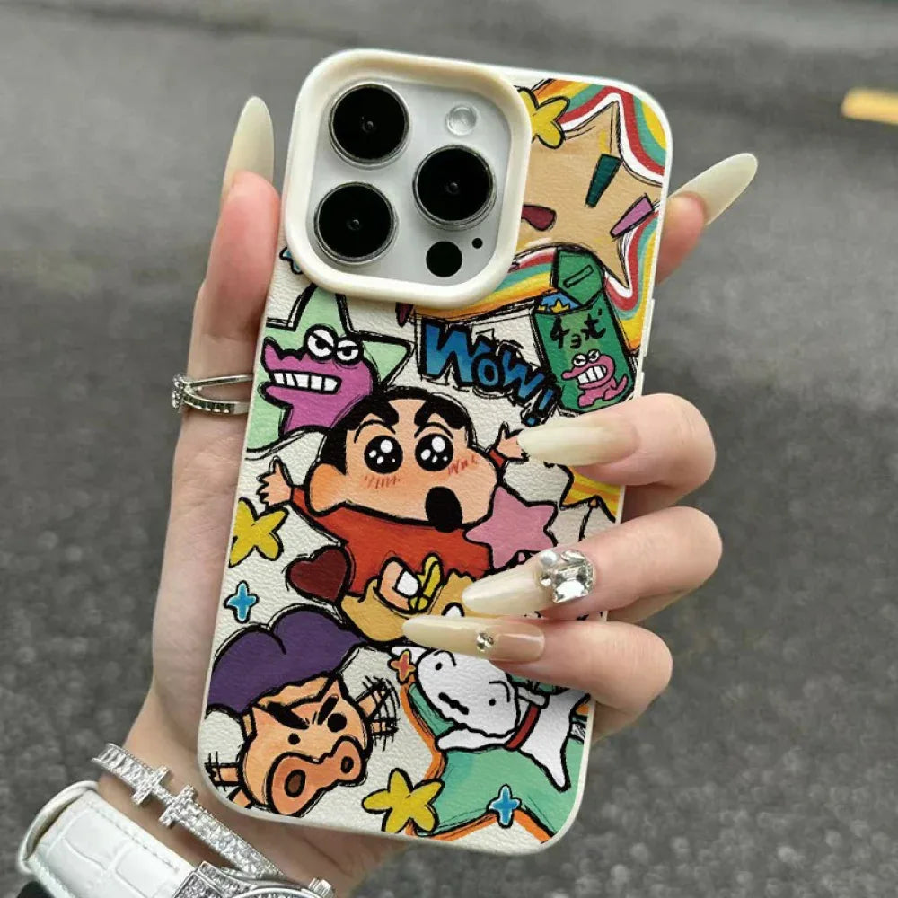 Ameigas Crayon Shin-chan Graffiti Protective Phone Case - Ameigas