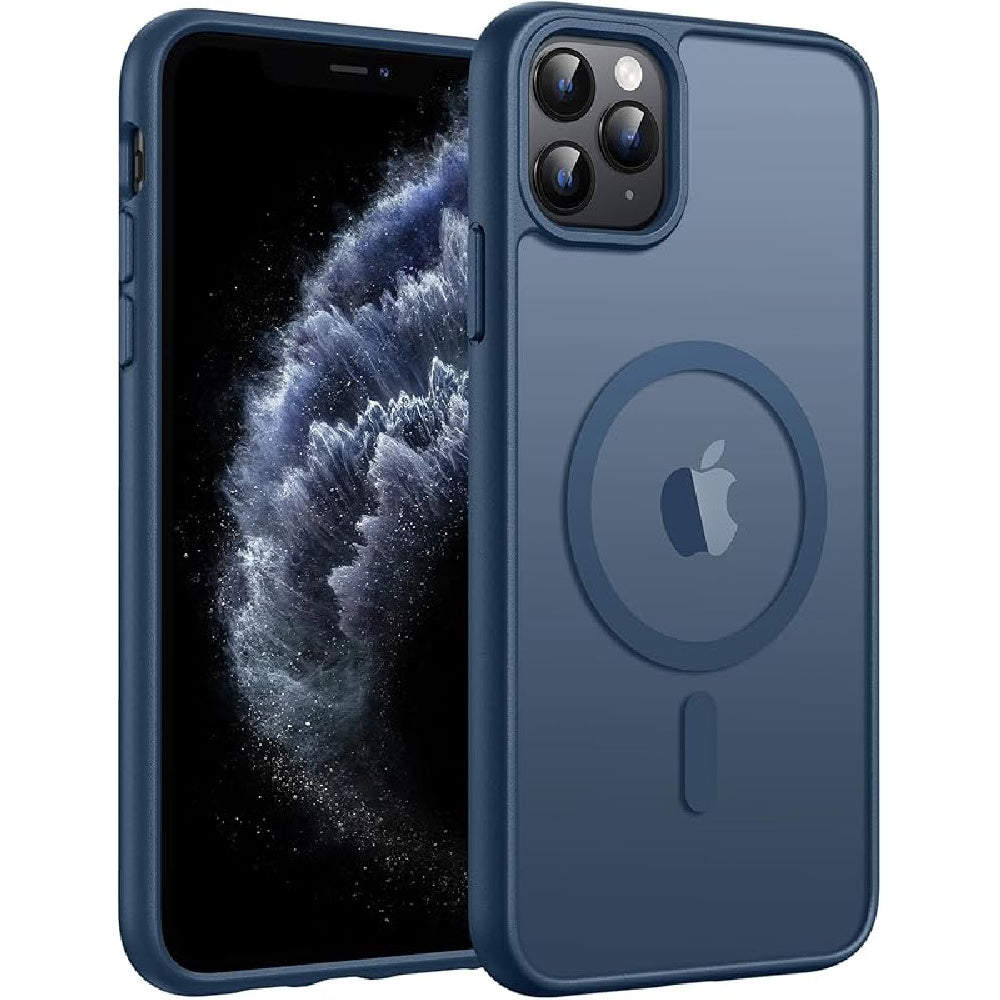 Ameigas Magnetic Translucent Matte Protective Phone Case with Camera Guard