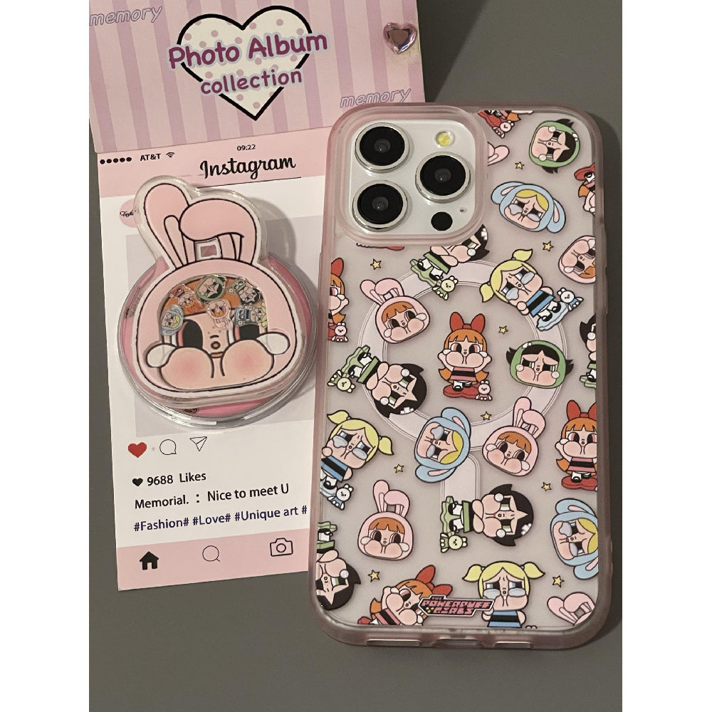Ameigas Powerpuff Girls Magnetic Stand Phone Case