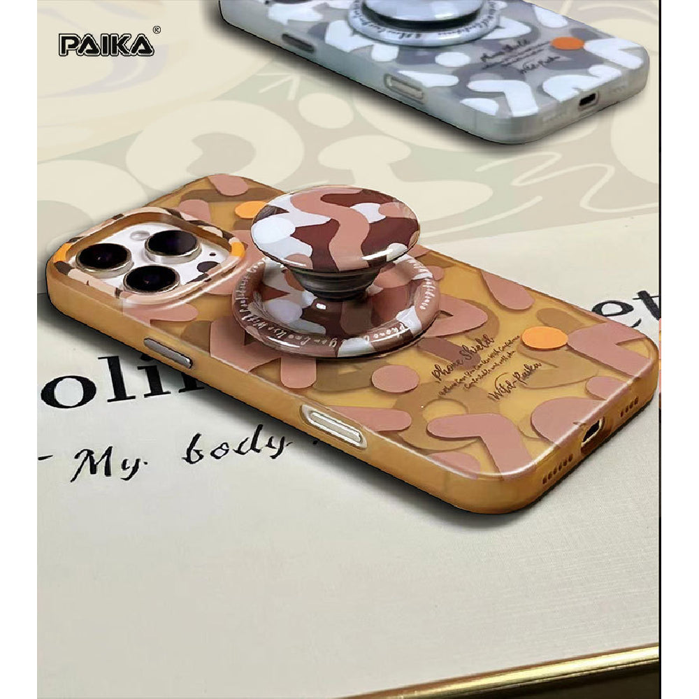 Ameigas Graffiti Matte Magnetic Full-Cover Protective Phone Case