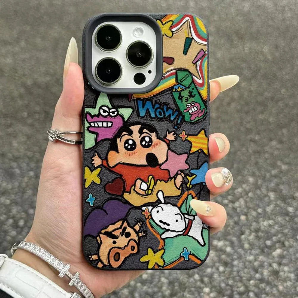 Ameigas Crayon Shin-chan Graffiti Protective Phone Case - Ameigas