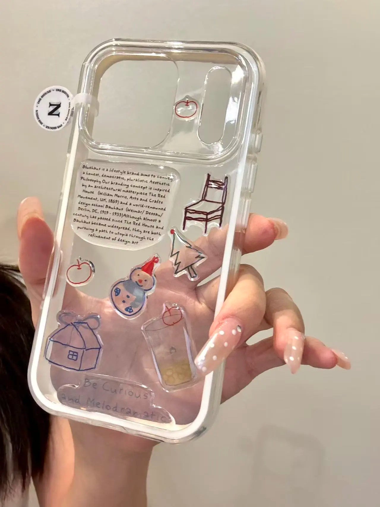 Ameigas Doodle Dash Case - Interactive Dachshund Stickers & Clear MagSafe Cover