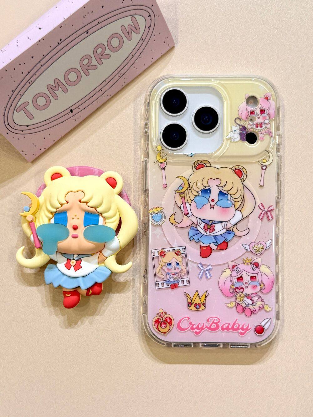 Ameigas Moon Lullaby Case - Sailor Moon & Weeping Child Art with Magnetic Stand