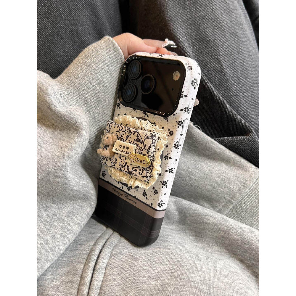 Ameigas INS Floral Pillow Magnetic Phone Case