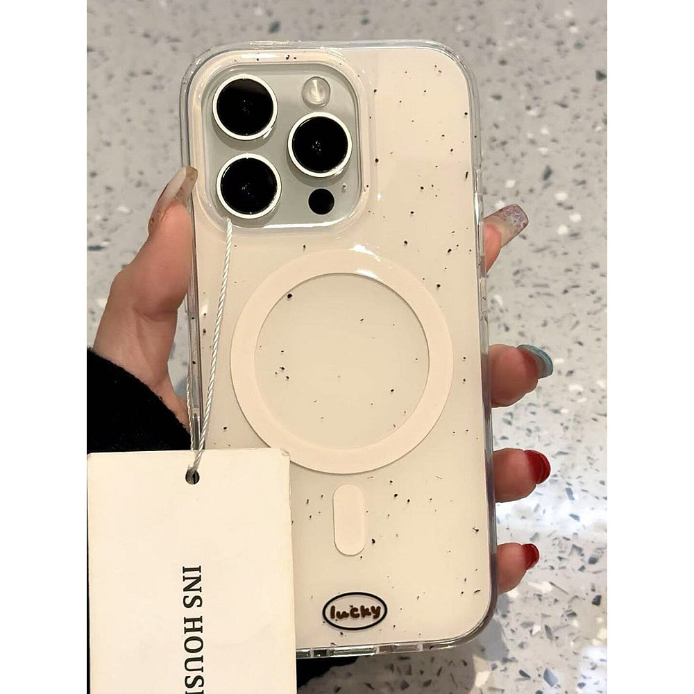 Ameigas Minimal Ink-Splash Coconut Magnetic Stand Protective Case