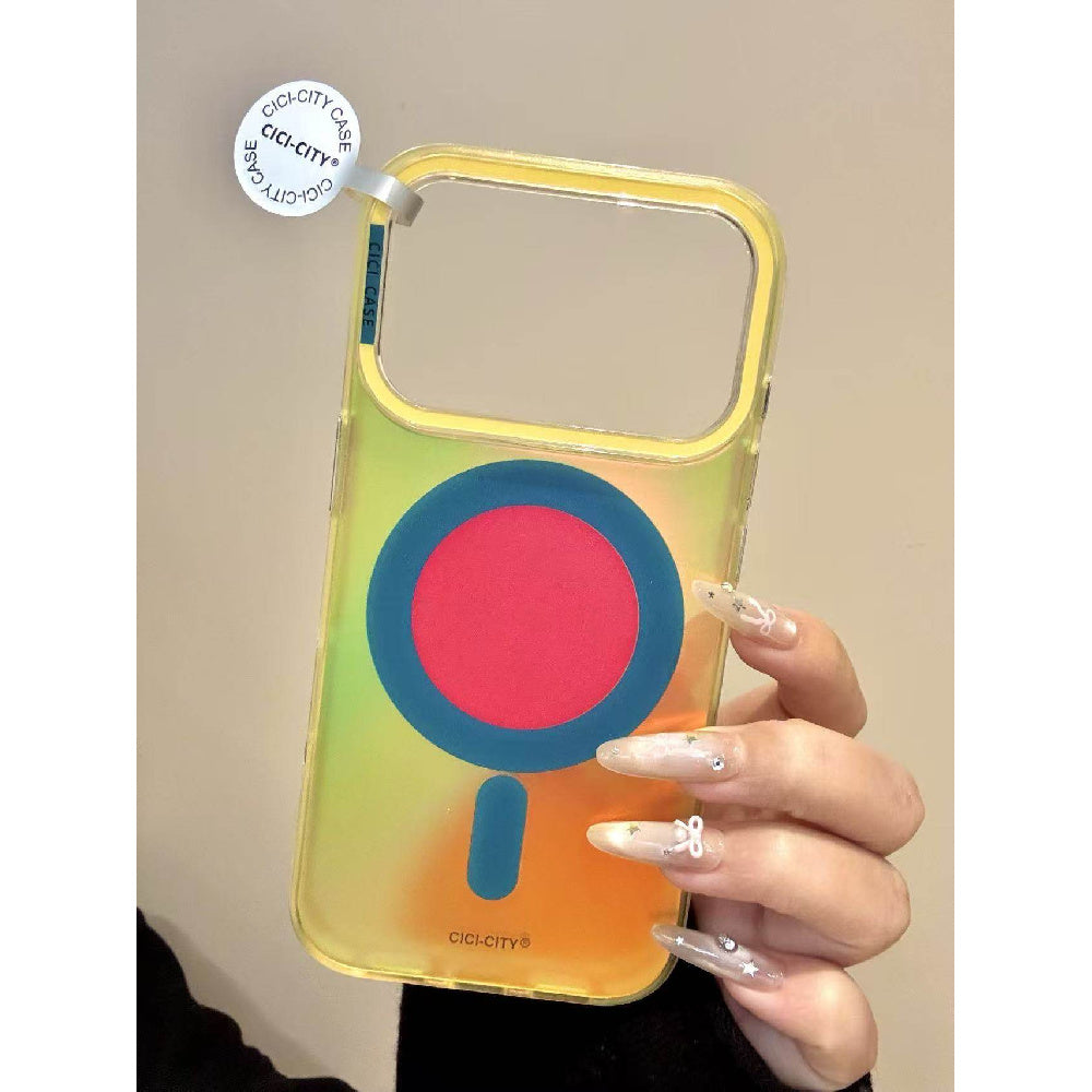 Ameigas Dopamine Aurora Case - Vivid Multicolor MagSafe Charging Cover