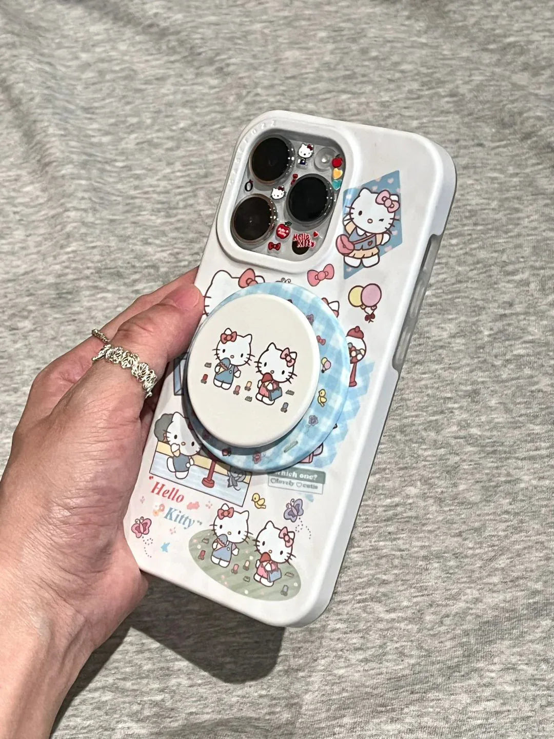 Ameigas Cute Minimal KT Magnetic Stand Phone Case - Ameigas