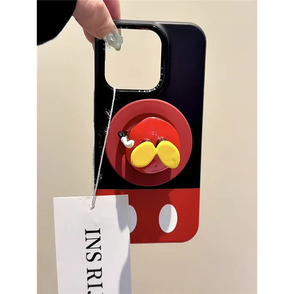 Ameigas Cute Cartoon Mickey Back View Magnetic Stand Phone Case - Ameigas