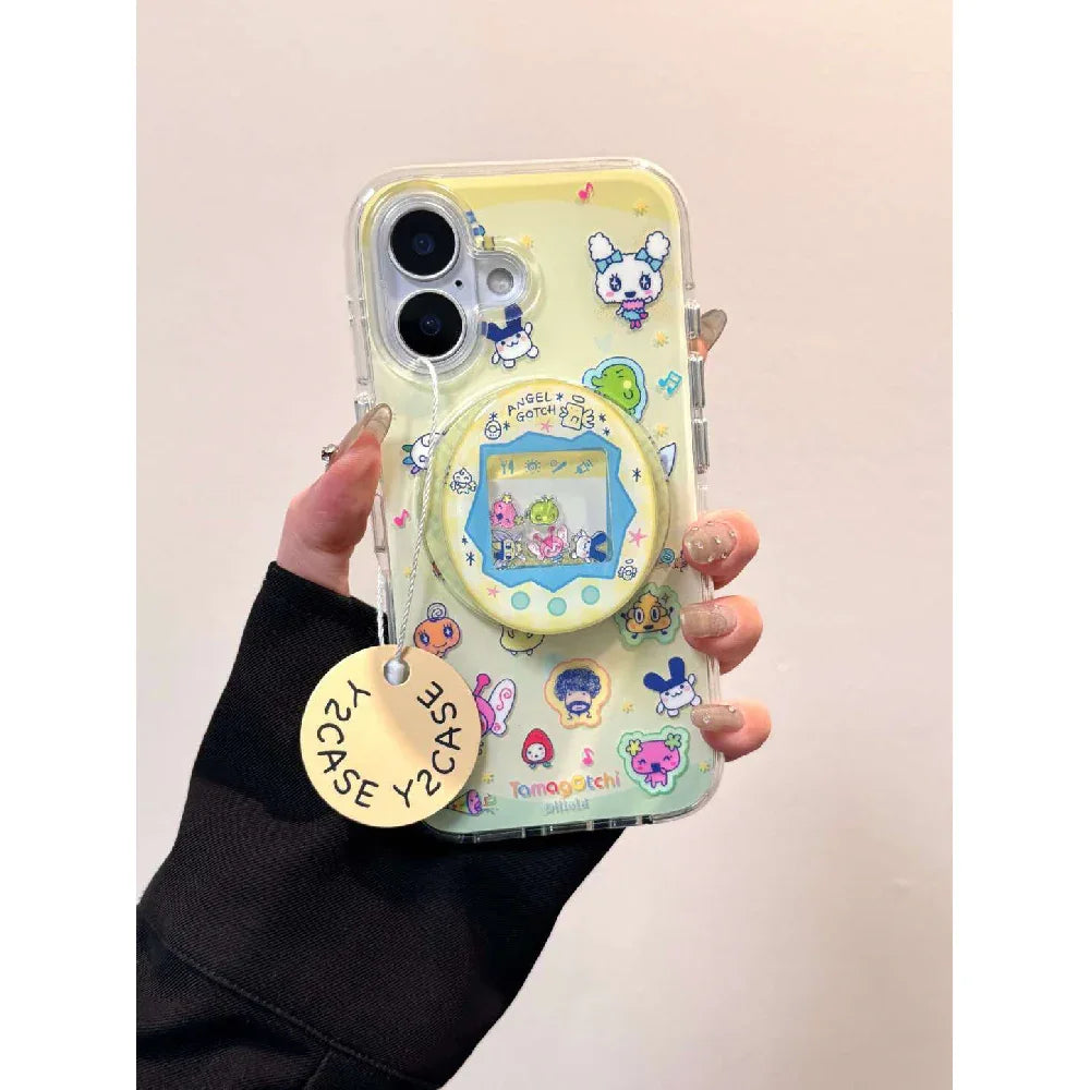 Ameigas Cute Tamagotchi Magnetic Stand Phone Case - Ameigas