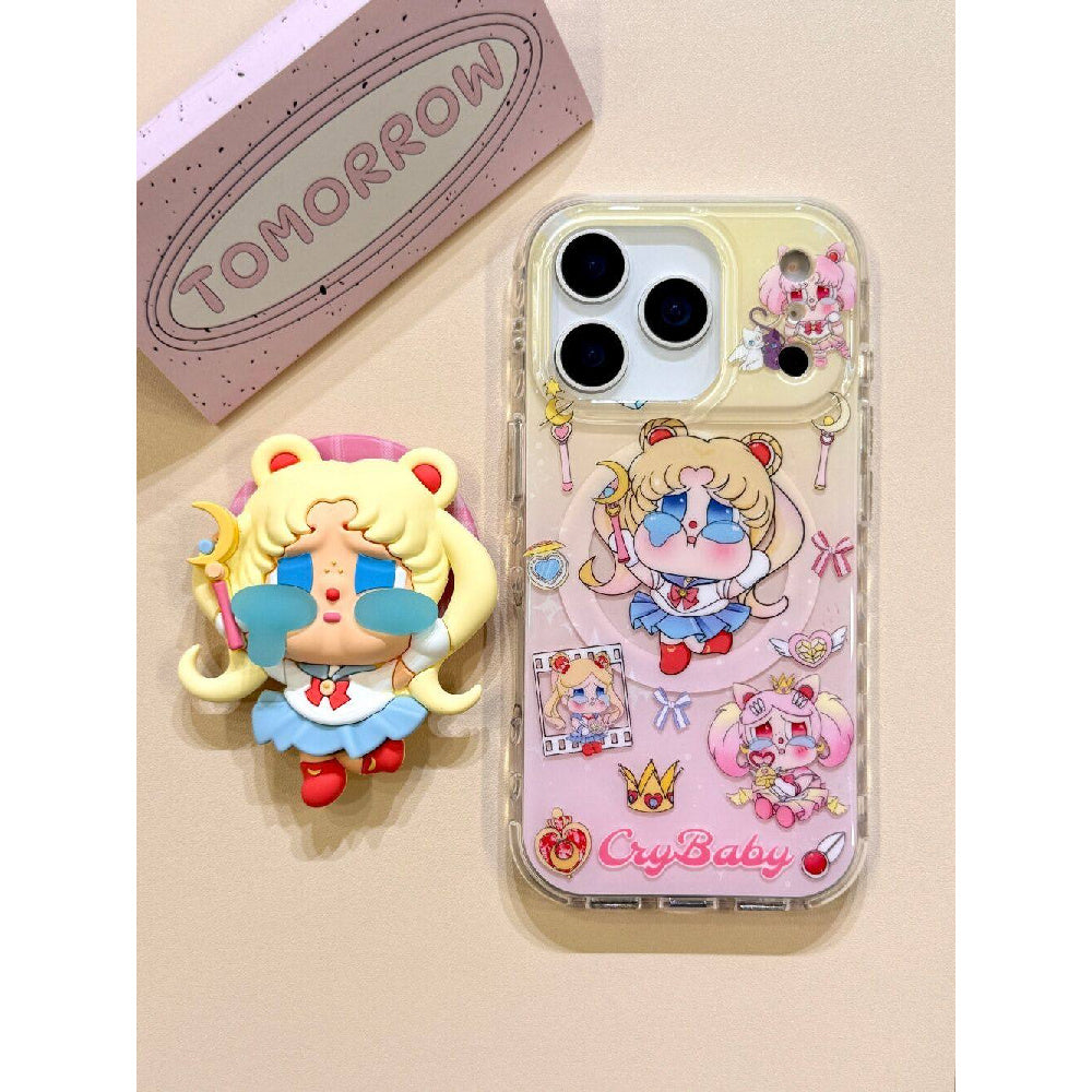 Ameigas Moon Lullaby Case - Sailor Moon & Weeping Child Art with Magnetic Stand
