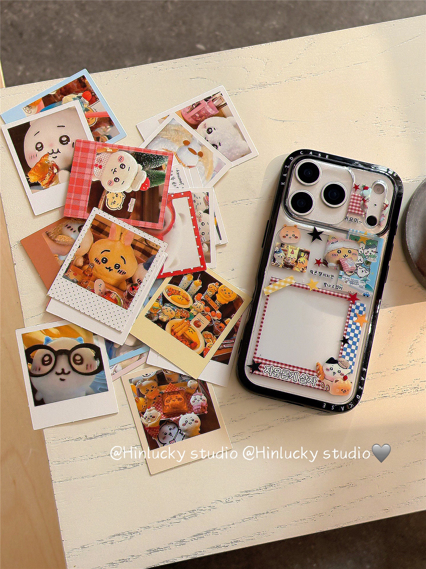 Ameigas Playful DIY Card Bear Full-Cover Protective Phone Case