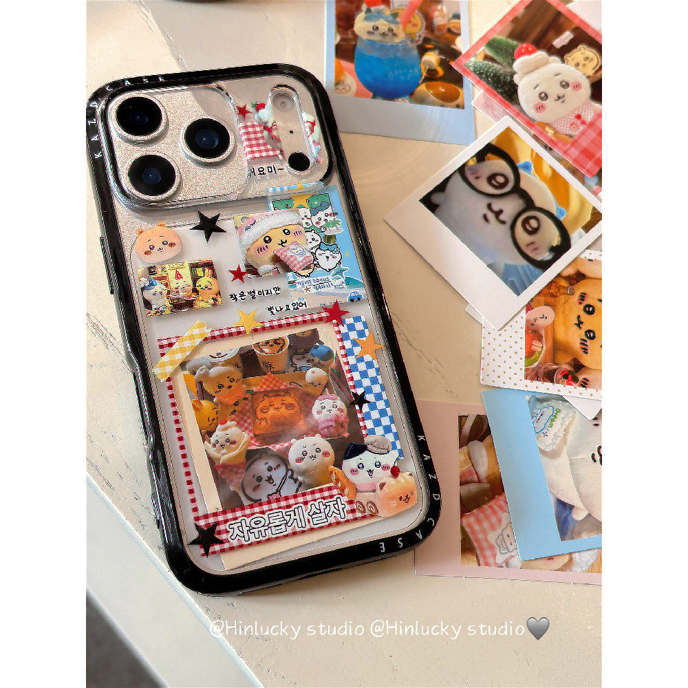 Ameigas Playful DIY Card Bear Full-Cover Protective Phone Case