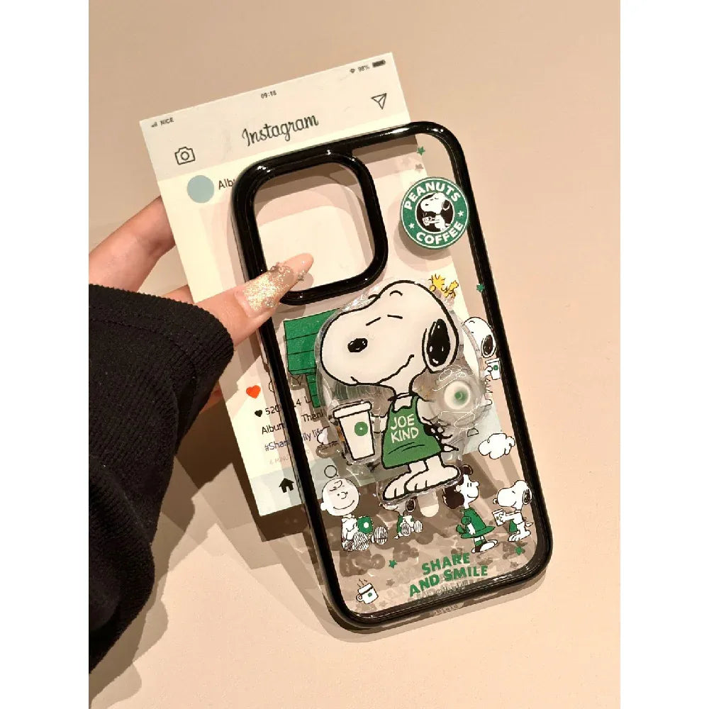 Ameigas Cute Coffee Snoopy Magnetic Phone Case - Ameigas