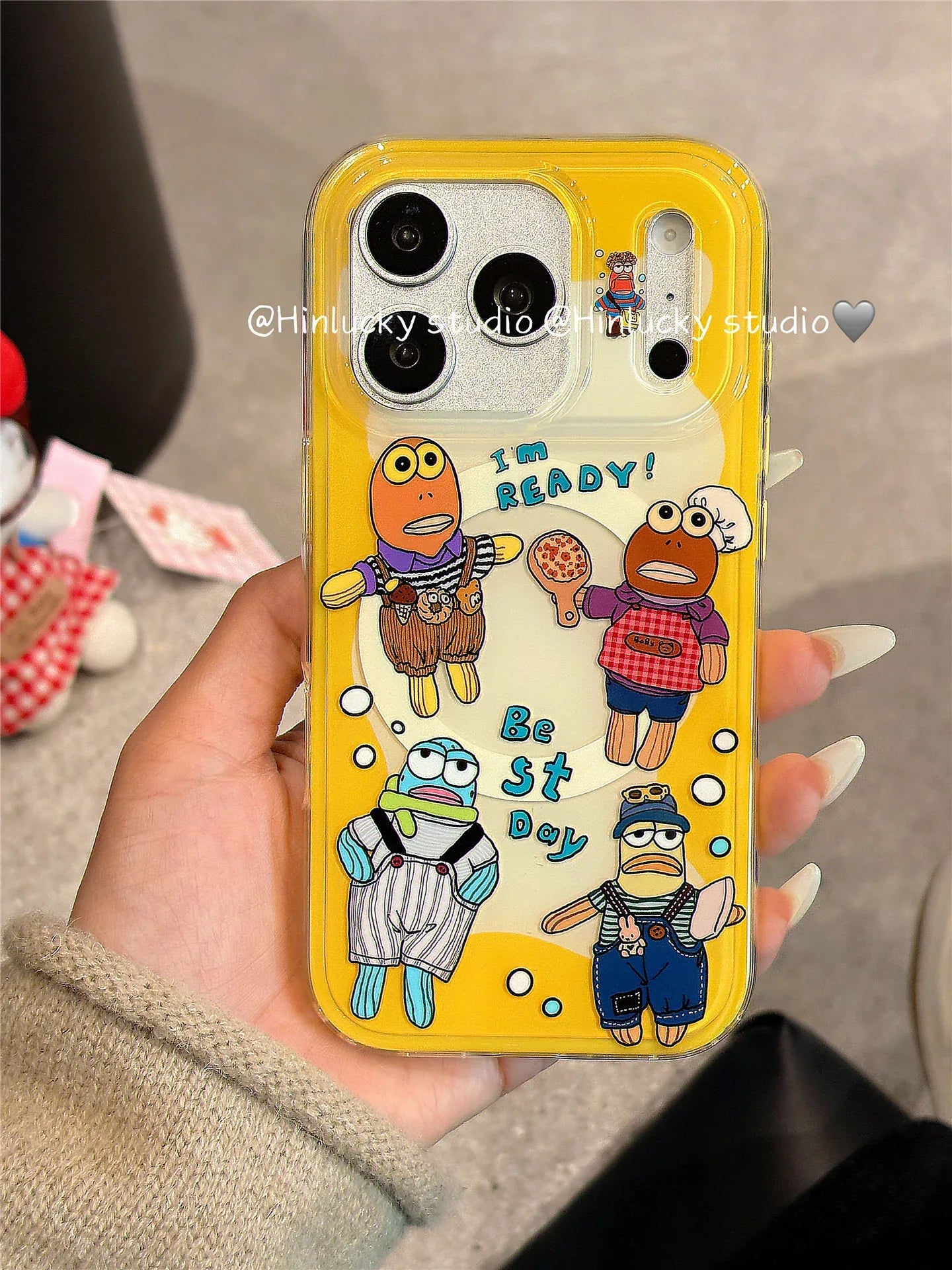 Ameigas Bikini Reef Case - Grumpfish & Friends MagSafe Stand Cover for iPhone - Ameigas