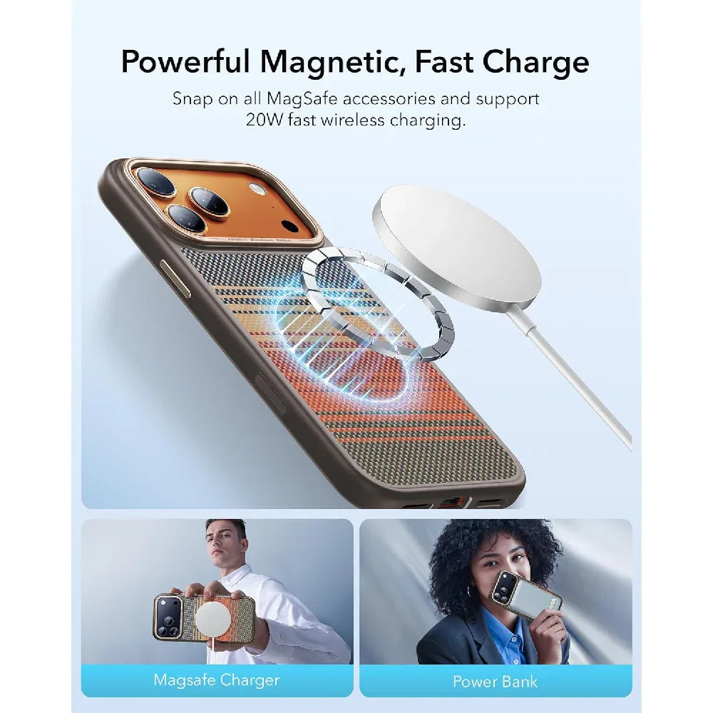Ameigas Carbon Fiber MagSafe Shockproof Phone Case - Ameigas