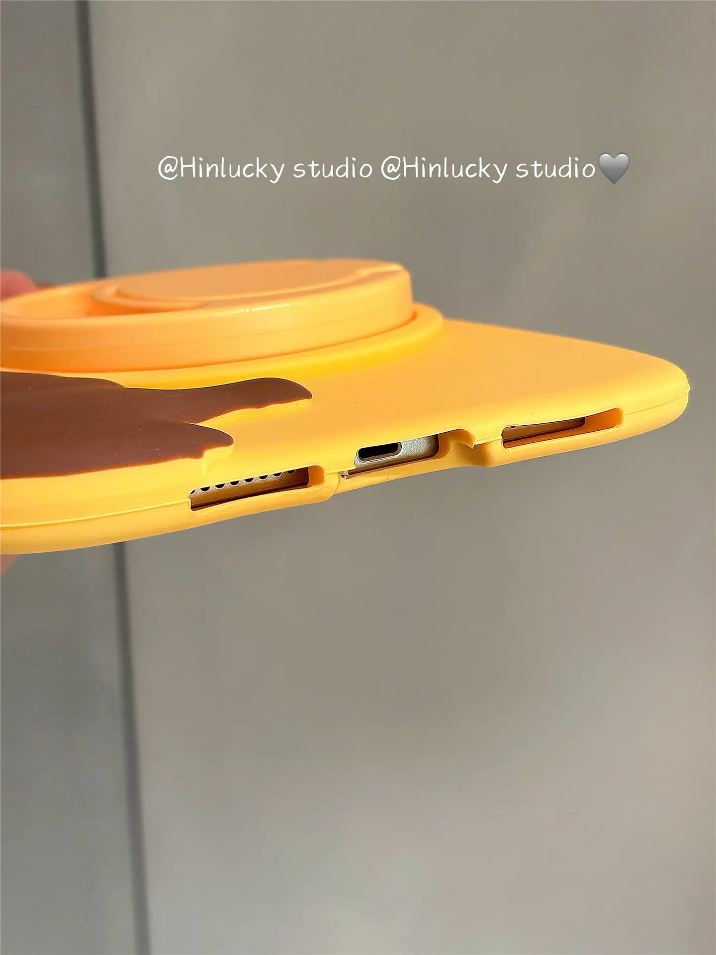 Ameigas Cherry Pudding Rotating Stand Case - Korean Style 360° Swivel Cover for iPad - Ameigas